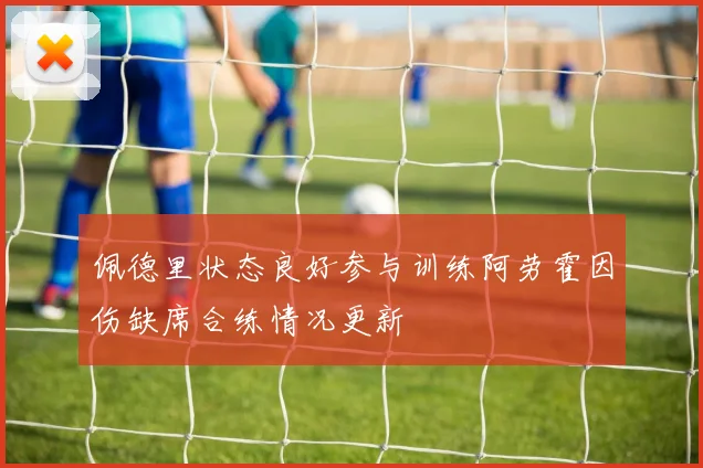佩德里状态良好参与训练阿劳霍因伤缺席合练情况更新